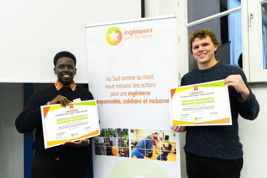 Mathias Hauwaert et Brandon Ndikumana qui remportent le Prix ISF – Philippe Carlier 2023